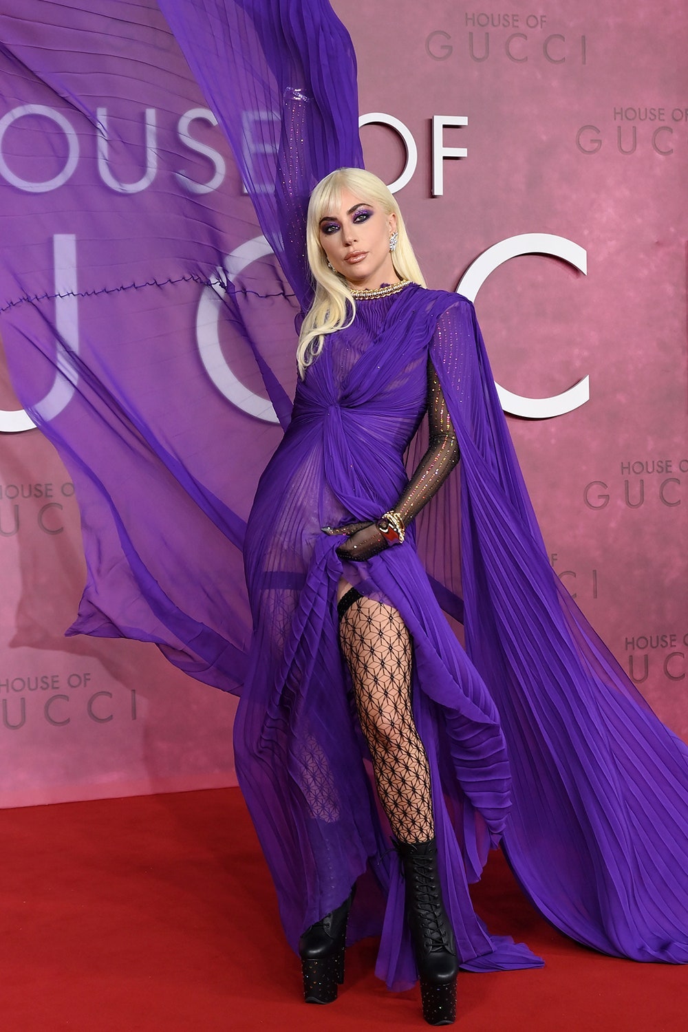 Леди Гага на премьере фильма «Дом Гуччи» 2021