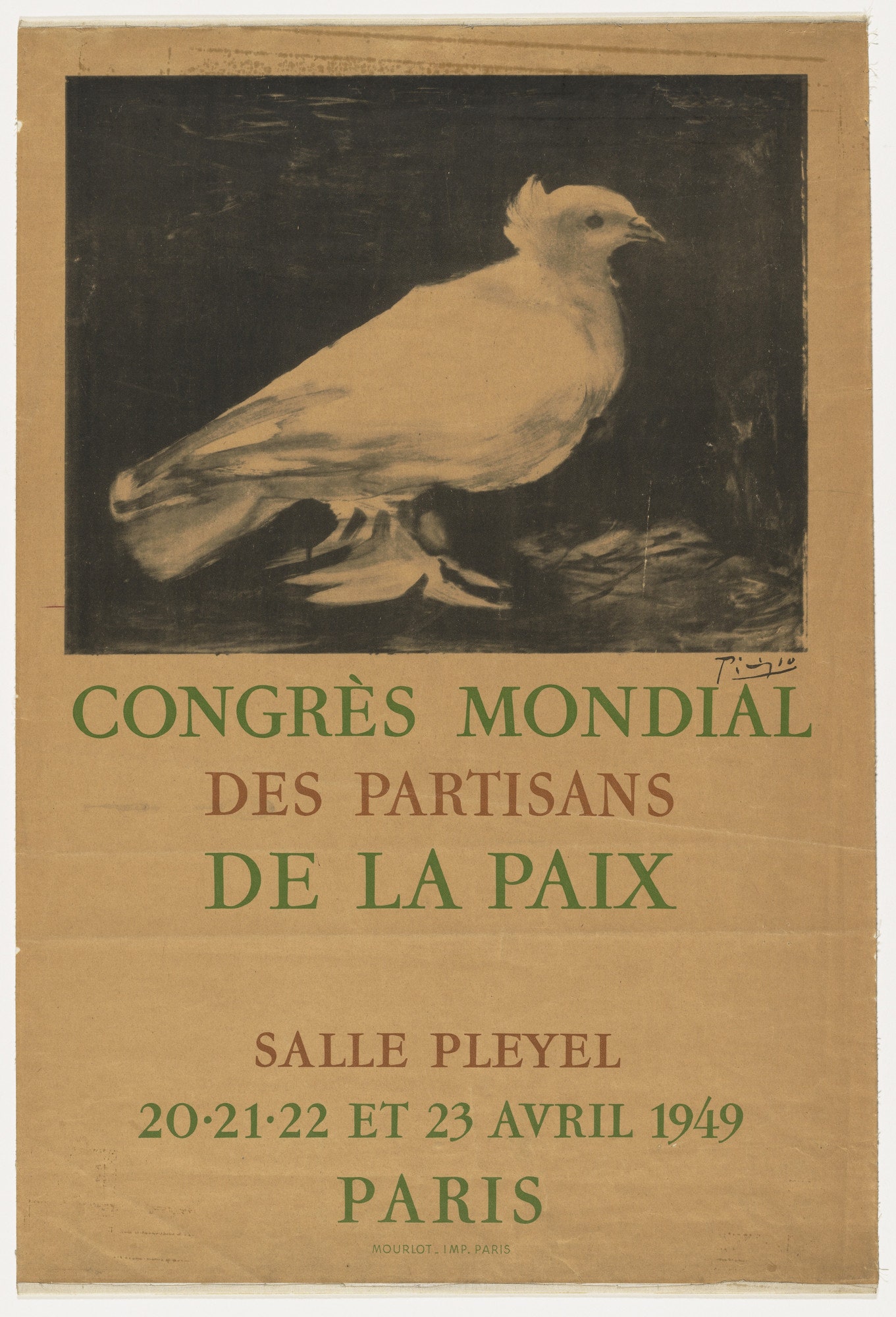 Плакат Всемирного конгресса сторонников мира 1949